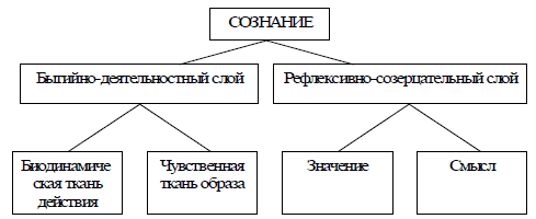 Структура сознания по В.П. Зинченко